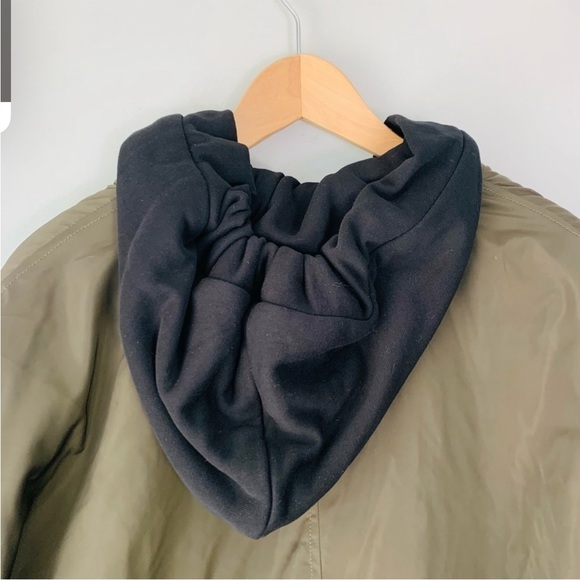 Zara Hooded Bomber Jacket RARE - Picture 4 of 8